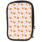 Orange Pink Tree Pattern Compact Camera Leather Case