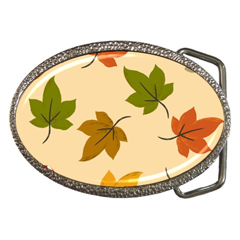 Autumn Leaves Belt Buckles from ArtsNow.com Front