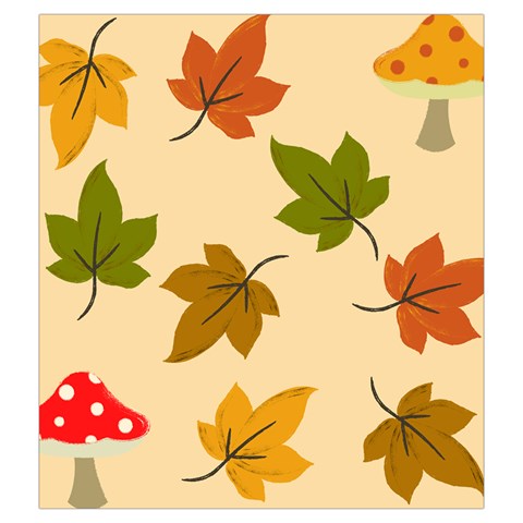 Autumn Leaves Drawstring Pouch (2XL) from ArtsNow.com Front