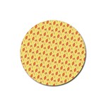 Autumn Leaves 4 Rubber Round Coaster (4 pack) 