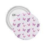 Pink Purple Butterfly 2.25  Buttons
