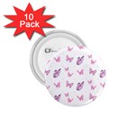 Pink Purple Butterfly 1.75  Buttons (10 pack)