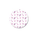 Pink Purple Butterfly Golf Ball Marker