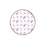 Pink Purple Butterfly Hat Clip Ball Marker