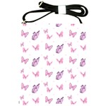 Pink Purple Butterfly Shoulder Sling Bag