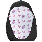 Pink Purple Butterfly Backpack Bag