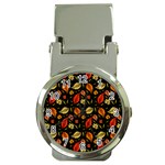 Golden Orange Leaves Money Clip Watches