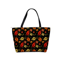 Golden Orange Leaves Classic Shoulder Handbag from ArtsNow.com Back