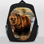 Bear In Water Backpack Bag