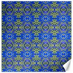 Gold And Blue Fancy Ornate Pattern Canvas 12  x 12 