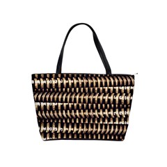 Red Tech Stripes Print Classic Shoulder Handbag from ArtsNow.com Front