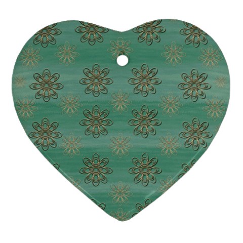 Beautiful Flowers Of Wood In The Starry Night Ornament (Heart) from ArtsNow.com Front