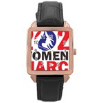 Womens March Rose Gold Leather Watch 