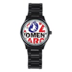 Womens March Stainless Steel Round Watch