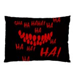 Demonic Laugh, Spooky red teeth monster in dark, Horror theme Pillow Case (Two Sides)