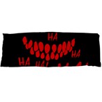 Demonic Laugh, Spooky red teeth monster in dark, Horror theme Body Pillow Case Dakimakura (Two Sides)
