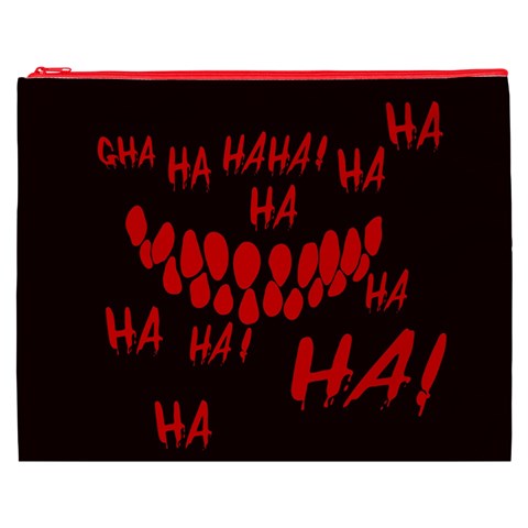 Demonic Laugh, Spooky red teeth monster in dark, Horror theme Cosmetic Bag (XXXL) from ArtsNow.com Front