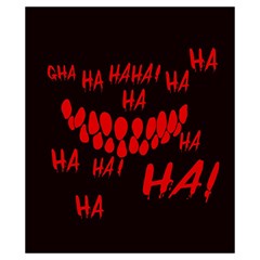 Demonic Laugh, Spooky red teeth monster in dark, Horror theme Drawstring Pouch (XS) from ArtsNow.com Back