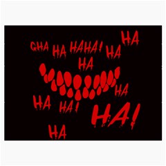 Demonic Laugh, Spooky red teeth monster in dark, Horror theme Roll Up Canvas Pencil Holder (M) from ArtsNow.com Front