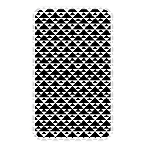 Black and white Triangles pattern, geometric Memory Card Reader (Rectangular) from ArtsNow.com Front