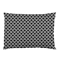 Black and white Triangles pattern, geometric Pillow Case (Two Sides) from ArtsNow.com Front