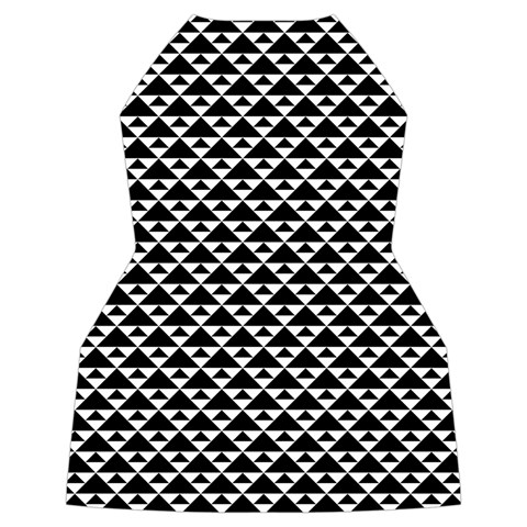 Black and white Triangles pattern, geometric Women s Long Sleeve Raglan Tee from ArtsNow.com Back