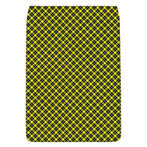 Cute yellow tartan pattern, classic buffalo plaid theme Removable Flap Cover (L) from ArtsNow.com Front