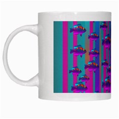 Tropical Rainbow Fishes  In Meadows Of Seagrass White Mugs from ArtsNow.com Left