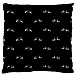 Black And White Boxing Motif Pattern Standard Flano Cushion Case (One Side)