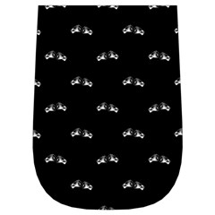 Black And White Boxing Motif Pattern Wristlet Pouch Bag (Small) from ArtsNow.com Left Side