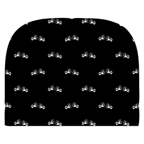 Black And White Boxing Motif Pattern Makeup Case (Small) from ArtsNow.com Front
