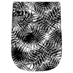 Tropical leafs pattern, black and white jungle theme Wristlet Pouch Bag (Small) from ArtsNow.com Right Side