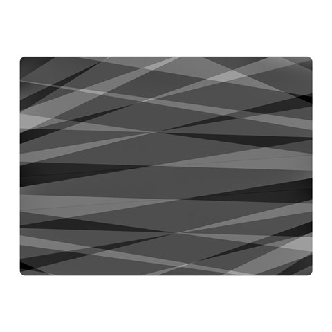 Abstract geometric pattern, silver, grey and black colors Double Sided Flano Blanket (Mini)  from ArtsNow.com 35 x27  Blanket Front