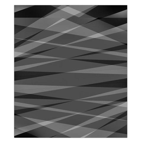 Abstract geometric pattern, silver, grey and black colors Duvet Cover Double Side (California King Size) from ArtsNow.com Front