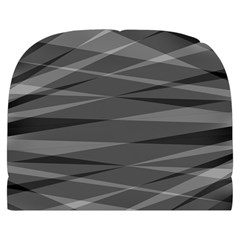 Abstract geometric pattern, silver, grey and black colors Makeup Case (Large) from ArtsNow.com Front