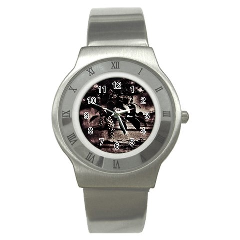 Dark Spring Stainless Steel Watch from ArtsNow.com Front