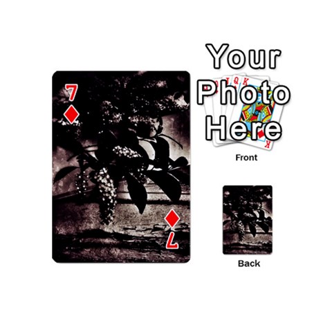 Dark Spring Playing Cards 54 Designs (Mini) from ArtsNow.com Front - Diamond7