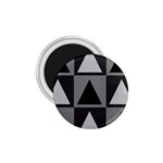 Gray and black Triangles 1.75  Magnets