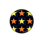 Color Stars Hat Clip Ball Marker (10 pack)