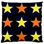 Color Stars Large Flano Cushion Case (Two Sides)