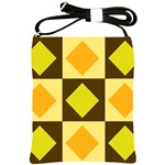 Yellow and Orange diamonds Shoulder Sling Bag