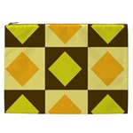 Yellow and Orange diamonds Cosmetic Bag (XXL)