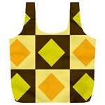 Yellow and Orange diamonds Full Print Recycle Bag (XXL)