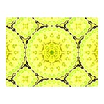 Yellow Floral print Double Sided Flano Blanket (Mini) 