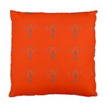 Umbrellas on orange Standard Cushion Case (One Side)