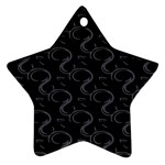 Gray Swirls Ornament (Star)