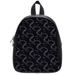 Gray Swirls School Bag (Small)