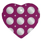 Silvery purple Ornament (Heart)