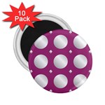 Silvery purple 2.25  Magnets (10 pack) 