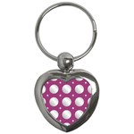 Silvery purple Key Chain (Heart)